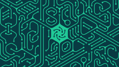 Zoomed in image of electronics circuits