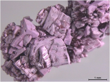 Close up picture of a crystalline novel material.