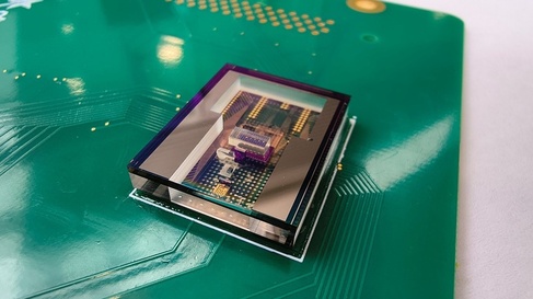 Close up of a laser Doppler vibrometer