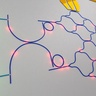 Abstract image of a photonics chip